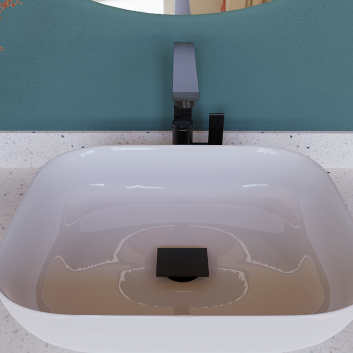This is a DAX Square Vanity Sink Pop up Drain, Brass Body, 2-3/4 x 8-7/8 Inches. Order now at www.daxib.com