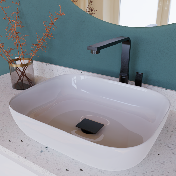 This is a DAX Square Vanity Sink Pop up Drain, Brass Body, 2-3/4 x 8-7/8 Inches. Order now at www.daxib.com