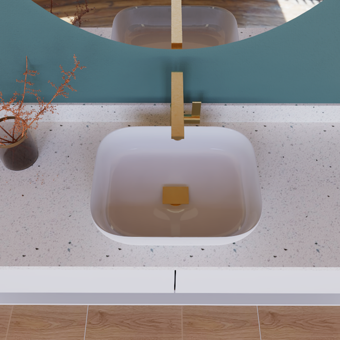 This is a DAX Square Vanity Sink Pop up Drain, Brass Body, 2-3/4 x 8-7/8 Inches. Order now at www.daxib.com