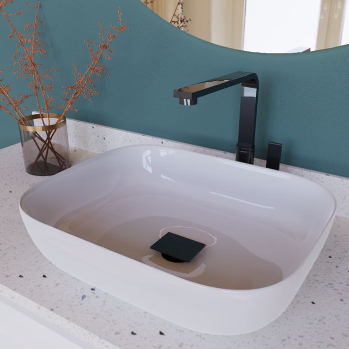 This is a DAX Square Vanity Sink Pop up Drain, Brass Body, 2-3/4 x 8-7/8 Inches. Order now at www.daxib.com