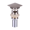 DAX Square Vanity Sink Pop up Drain, Brass Body, 8-7/8 x 2-5/8 Inches (DAX-82013)