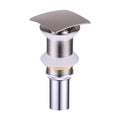 DAX Square Vanity Sink Pop up Drain, Brass Body, Brushed Nickel Finish, 2-5/8 x 8-7/8 Inches (DAX-82010-BN)