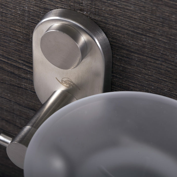 DAX Stainless Steel Soap Dish, Wall Mount with Glass Tray, Polish Finish, 2-13/16 x 5-1/2 x 4-1/2 Inches (DAX-G0205-P)