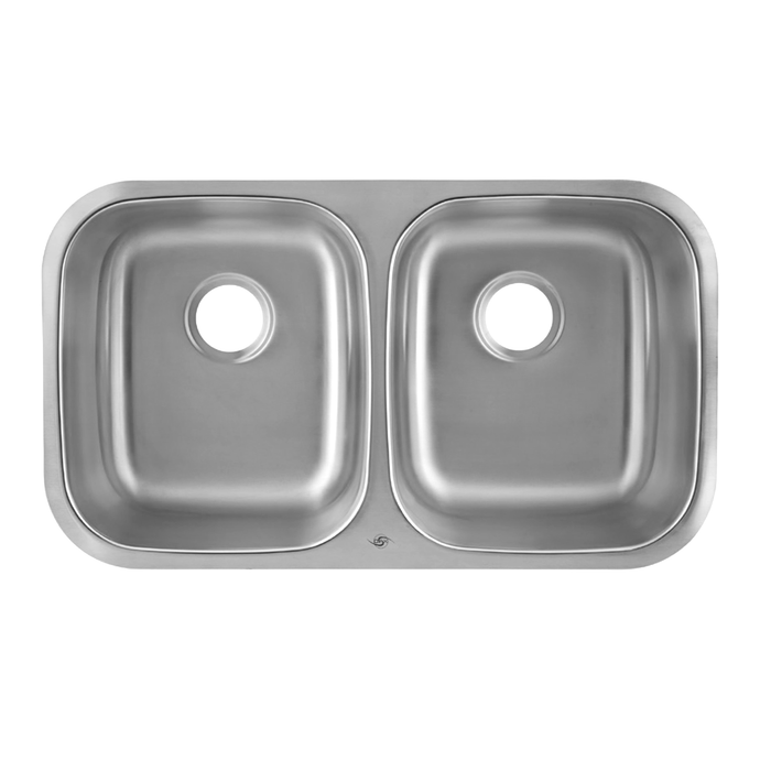 DAX Stainless Steel Undermount Double Bowl Kitchen Sink DAX-3118