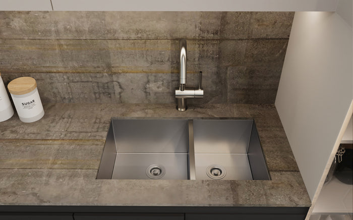 Crafted from premium T-304 Grade Stainless Steel, every DAX sink is built to last a lifetime. Featuring high-density 16-gauge or 18-gauge thickness, these sinks provide superior resistance to dents, scratches, and corrosion. The resilient surface is designed to withstand heavy cookware and extreme temperature changes without warping or losing its luster.