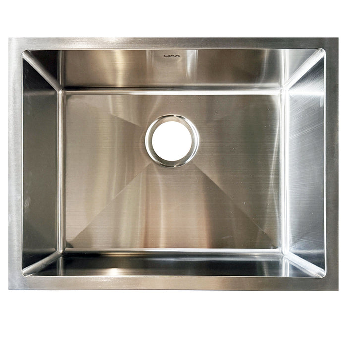 Crafted from premium T-304 Grade Stainless Steel, every DAX sink is built to last a lifetime. Featuring high-density 16-gauge or 18-gauge thickness, these sinks provide superior resistance to dents, scratches, and corrosion. The resilient surface is designed to withstand heavy cookware and extreme temperature changes without warping or losing its luster.