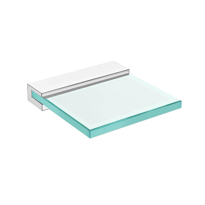 DAX Venice Soap Dish, Tray, Wall Mount, Tempered Glass, Chrome Finish