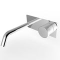 DAX Wall Mount Single Handle Bathroom Faucet Chrome Finish (DAX-65149-CR)