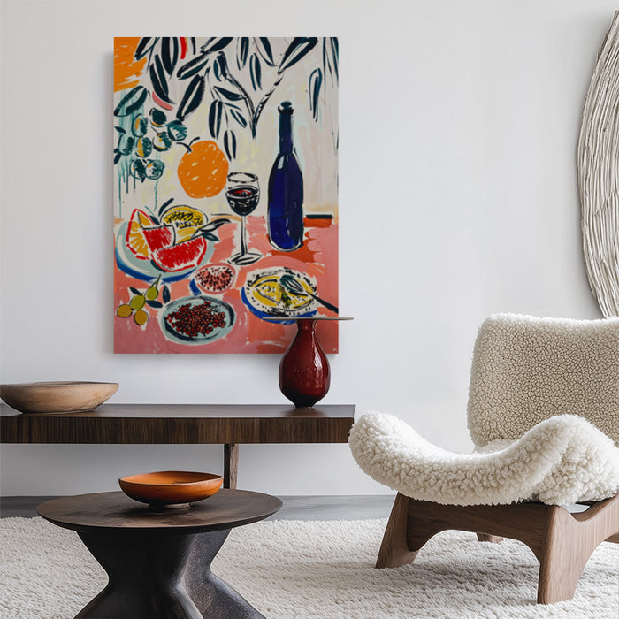 Dinner In Provence Canvas