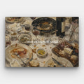 Dinner With Friends Hallelujah Canvas — Canvas Horizontal #01