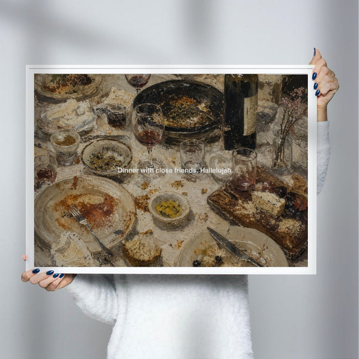 Dinner With Friends Hallelujah — Art Print Horizontal #03