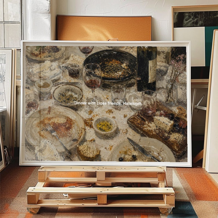 Dinner With Friends Hallelujah — Art Print Horizontal #04