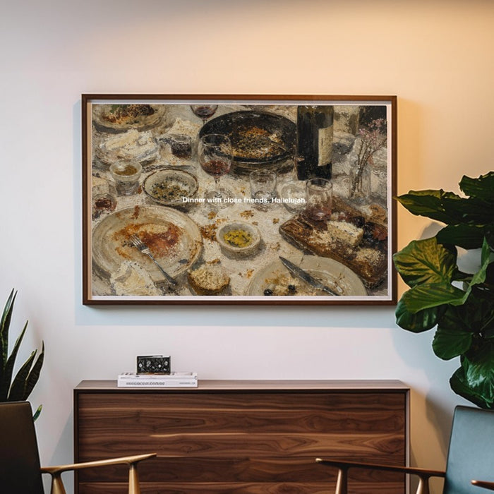 Dinner With Friends Hallelujah — Art Print Horizontal #05