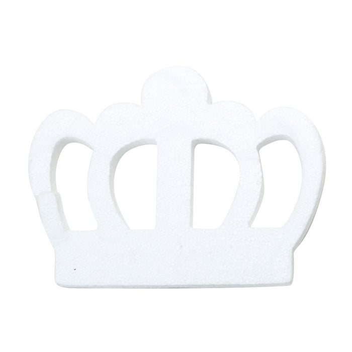 DIY Foam Regal Crown Cut-Out, White, 23-1/2-Inch