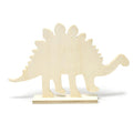 DIY Wood Craft Stegosaurus Dinosaur Stand, 7-1/4-Inch