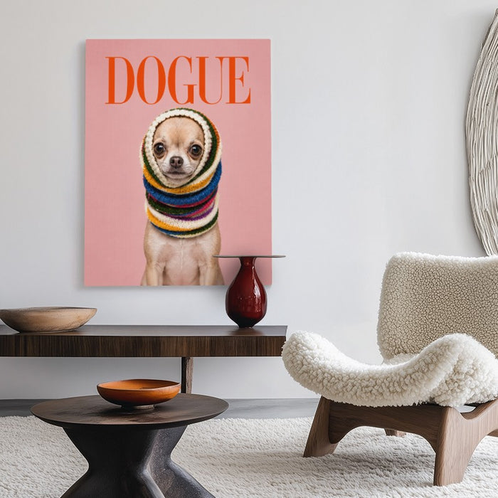 Dogue Chihuahua Canvas — Canvas Vertical #02
