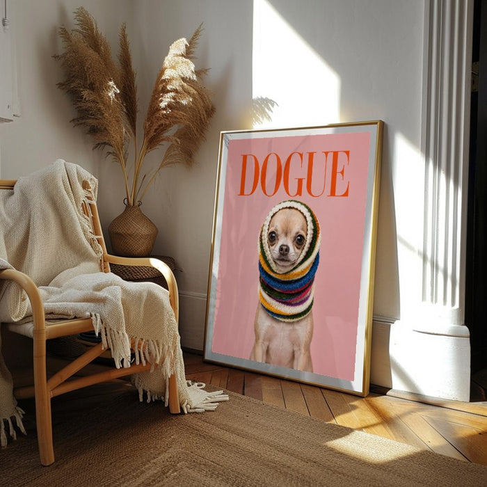 Dogue Chihuahua — Art Print Vertical #02