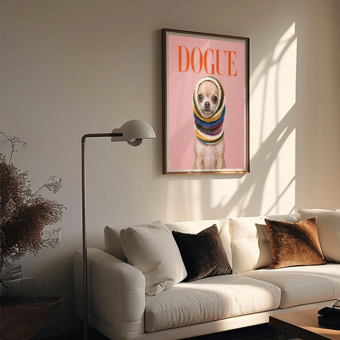 Dogue Chihuahua — Art Print Vertical #05