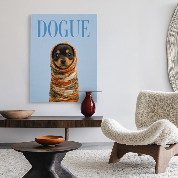 Dogue Dachshund Canvas — Canvas Vertical #02
