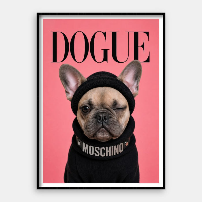 Dogue French Bulldog — Art Print Vertical #01