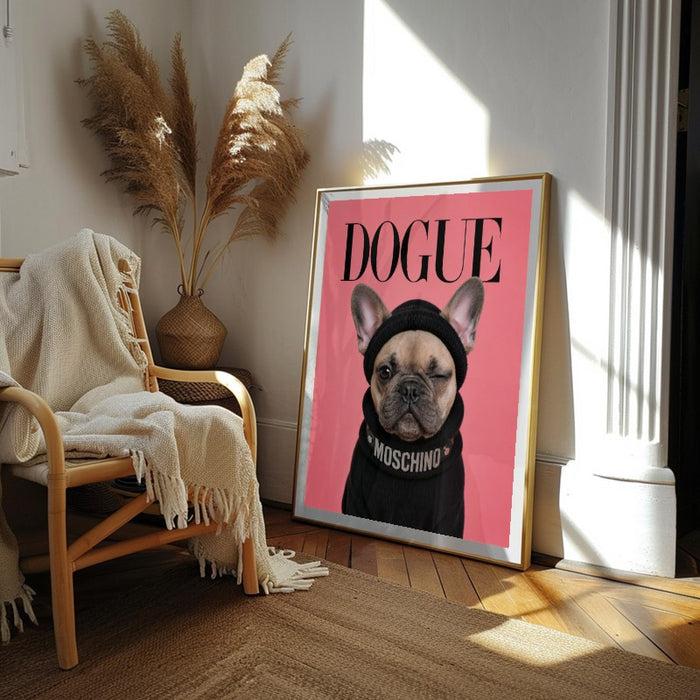 Dogue French Bulldog — Art Print Vertical #02