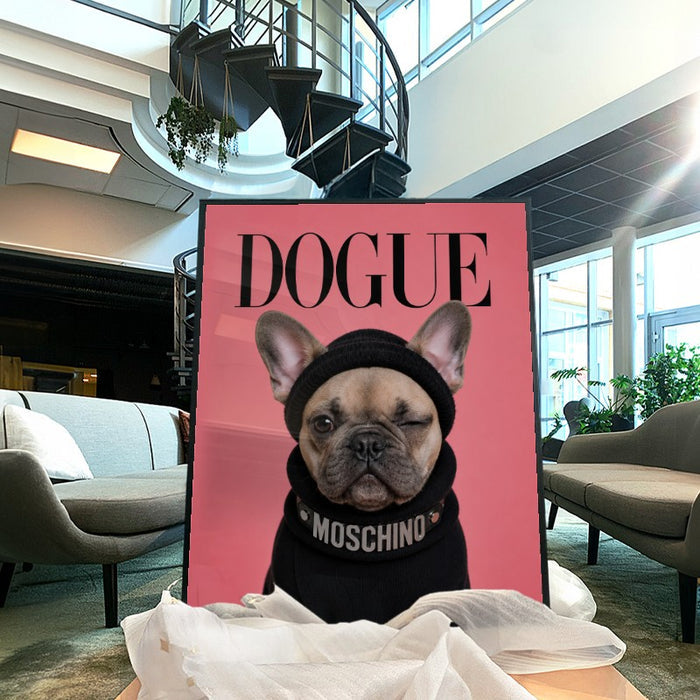 Dogue French Bulldog — Art Print Vertical #04