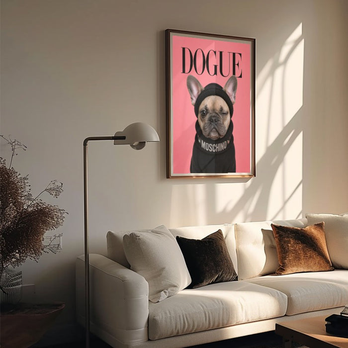 Dogue French Bulldog — Art Print Vertical #05
