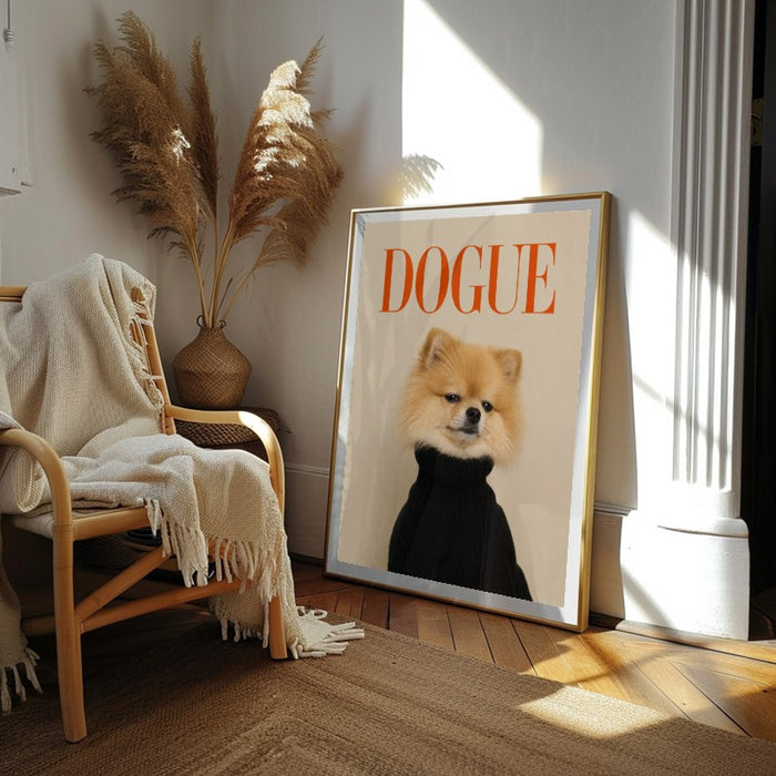 Dogue Pomeranian — Art Print Vertical #02