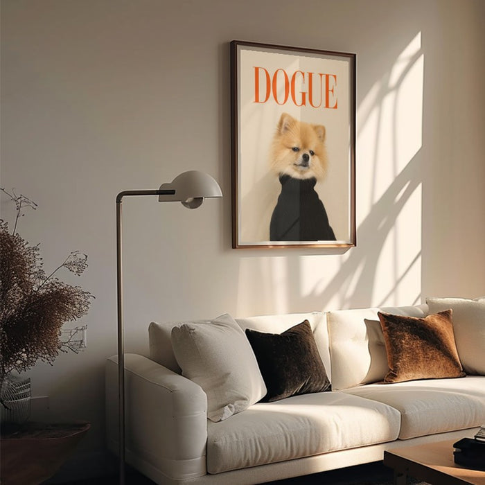 Dogue Pomeranian — Art Print Vertical #05