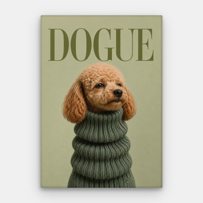 Dogue Poodle Canvas — Canvas Vertical #01