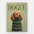 Dogue Poodle Canvas — Canvas Vertical #01
