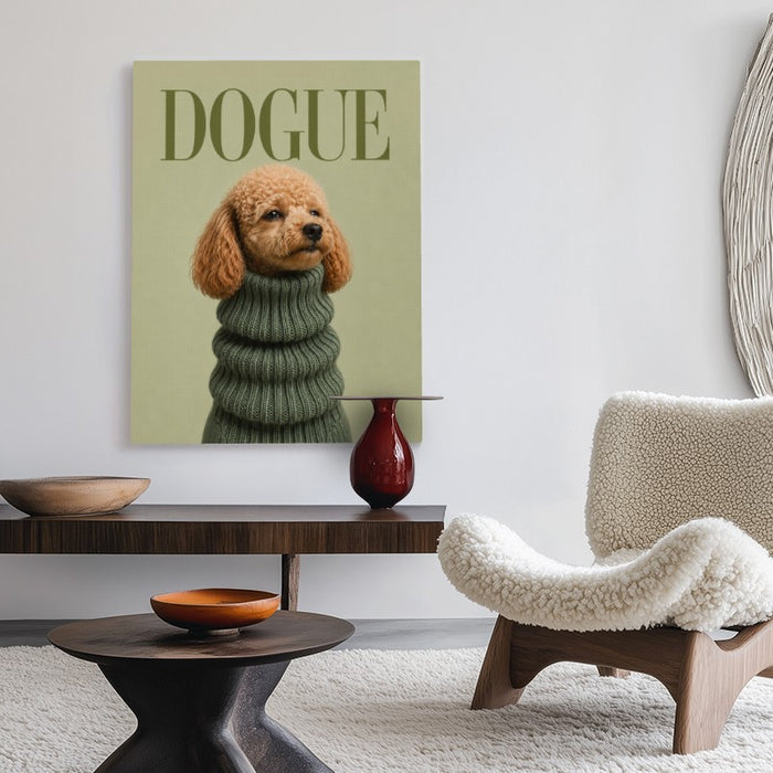 Dogue Poodle Canvas — Canvas Vertical #02