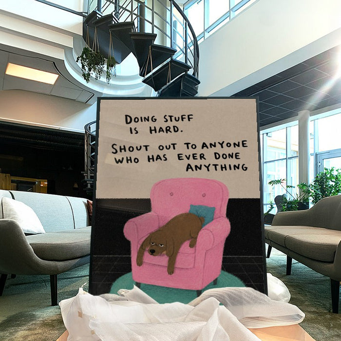 Doing Stuff Is Hard — Art Print Vertical #04
