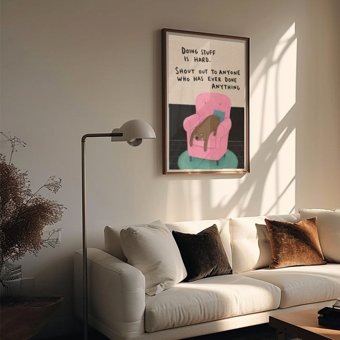 Doing Stuff Is Hard — Art Print Vertical #05