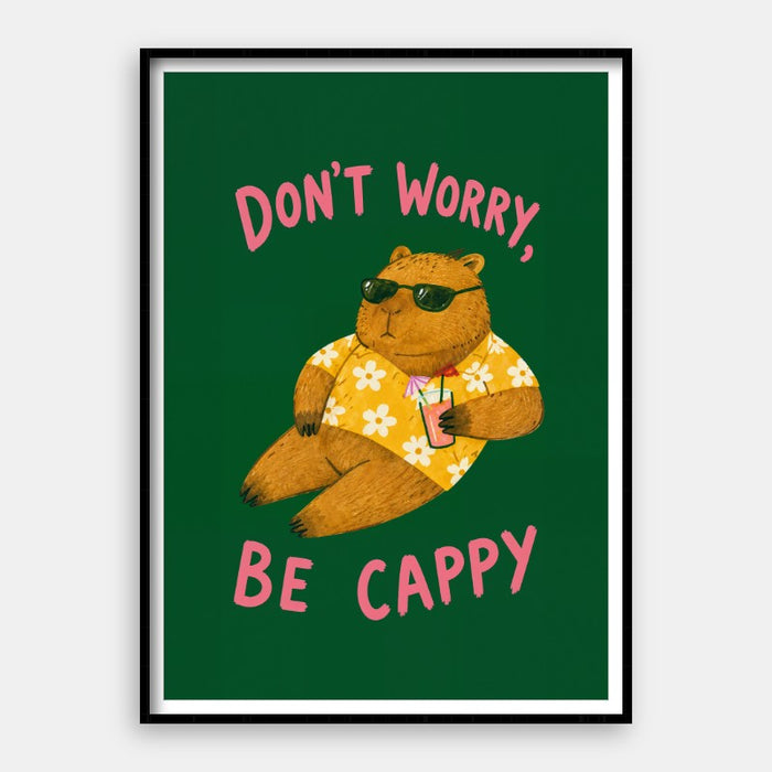 Dont Worry Be Cappy — Art Print Vertical #01