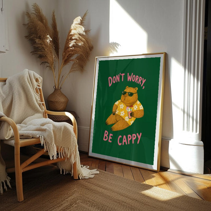 Dont Worry Be Cappy — Art Print Vertical #02