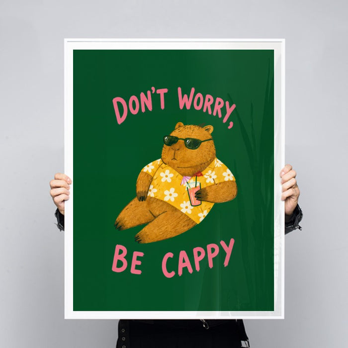 Dont Worry Be Cappy — Art Print Vertical #03
