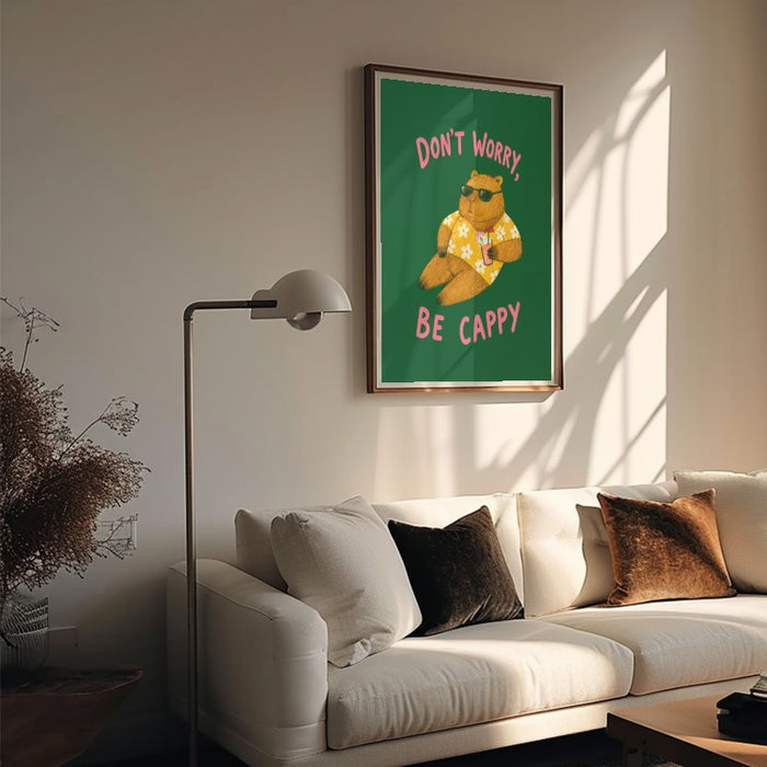 Dont Worry Be Cappy — Art Print Vertical #05