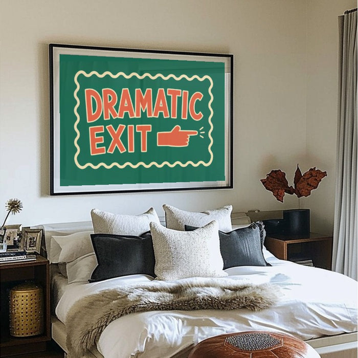 Dramatic Exit — Art Print Horizontal #02