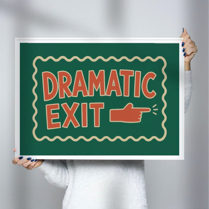 Dramatic Exit — Art Print Horizontal #03