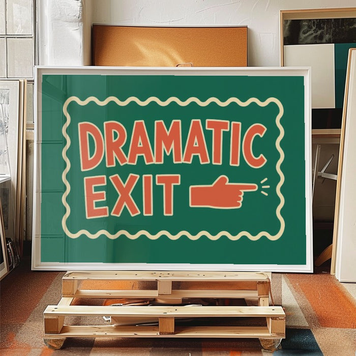 Dramatic Exit — Art Print Horizontal #04