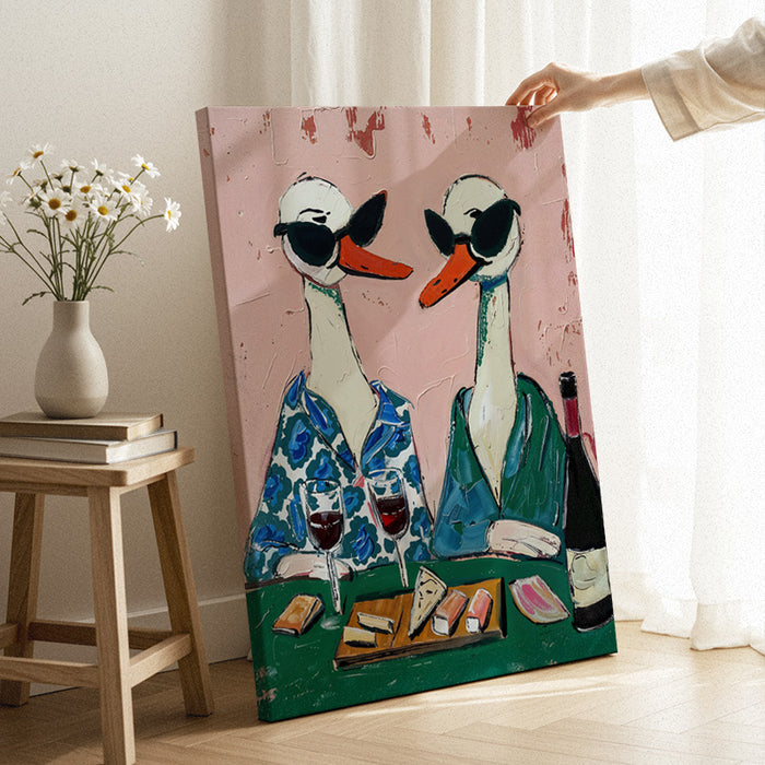 Ducks With Style Canvas