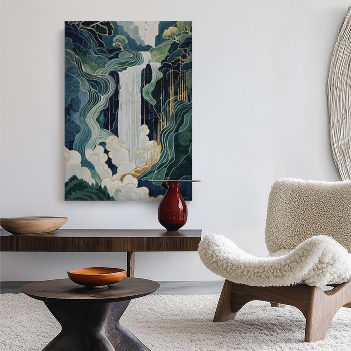 Echoes Of Flow Canvas