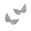 Embossed Angel Wing Party Favor Embellishments, 1-1/2-Inch, 6-Count, Silver
