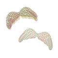 Embossed Angel Wing Party Favor Embellishments, 3-Inch, 6-Count, White