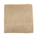 Faux Jute Square Table Topper with Picot Lace Edge, Natural, 56-Inch