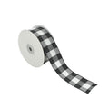 Faux Linen Checkered Ribbon, 1-1/2-Inch, 10-Yard