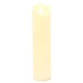 Flameless Wax Slender Pillar LED Candle, Ivory, 8-Inch