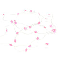 Flower Battery Operated Fairy String Lights, Pink, 10-Feet, 30 LED