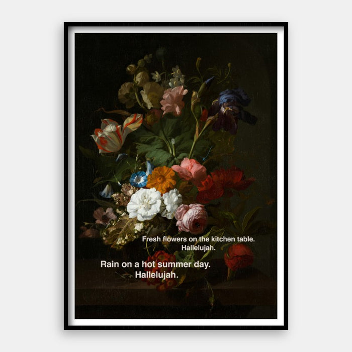 Flowers Hallelujah — Art Print Vertical #01